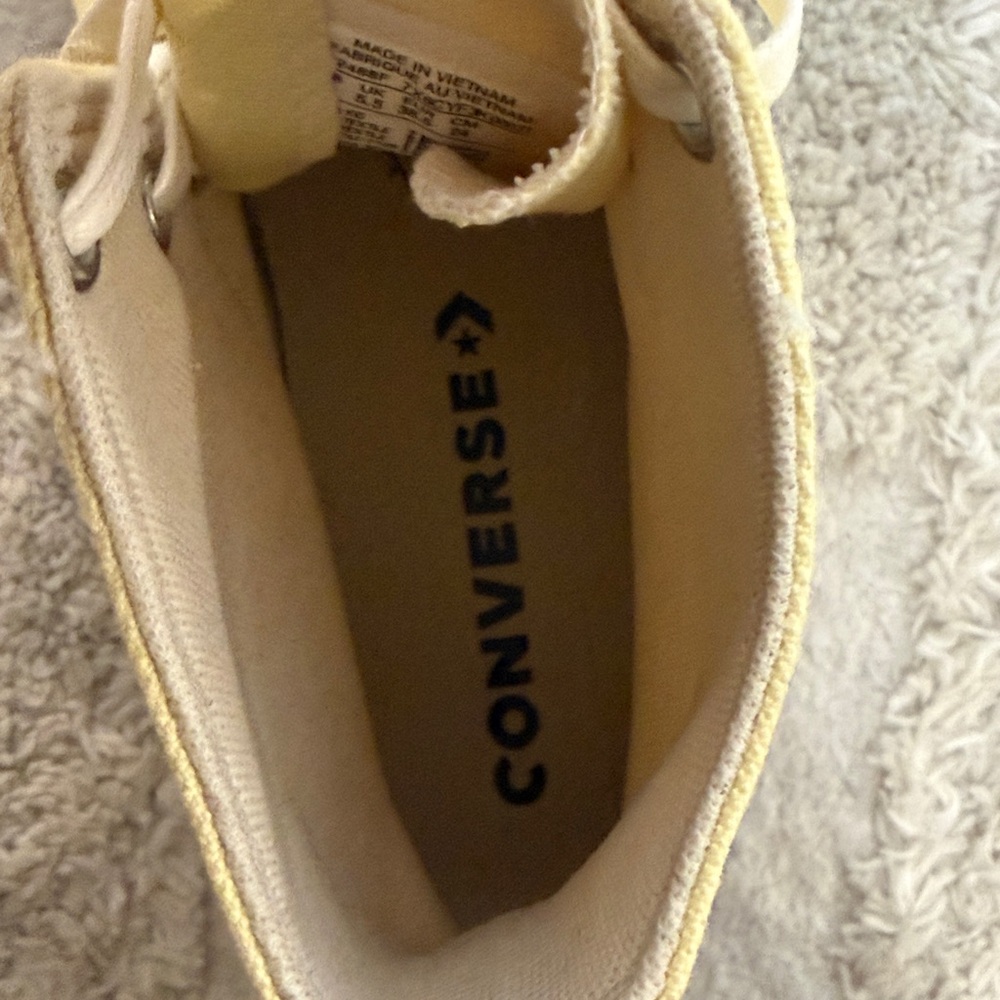 CONVERSE Kids' Chuck Taylor All Star Eva Lift High-top Sneakers In Yellow - Picture 6 of 10